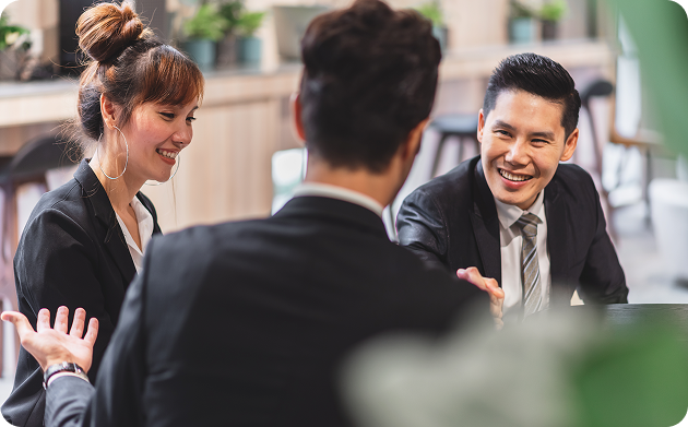 Team meeting and collaboration