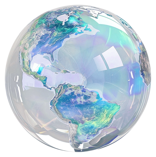 Digital globe representing global technology and innovation